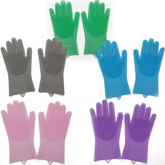 All-in-One Silicone Magic Gloves for Kitchen Cleaning