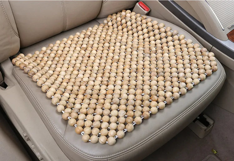 Durable Wooden Bead Massage Cushion for Car & Chair U