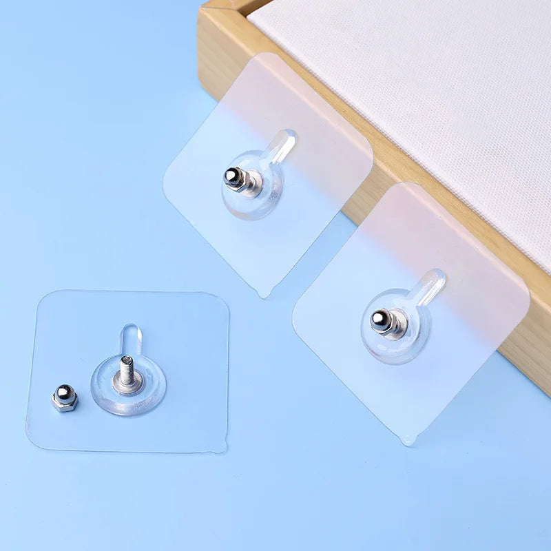 Strong Adhesive Screw Hooks for Home, Kitchen, Bathroom – 10 Pcs