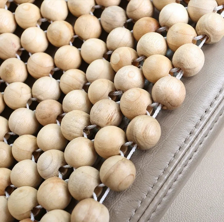 Durable Wooden Bead Massage Cushion for Car & Chair U