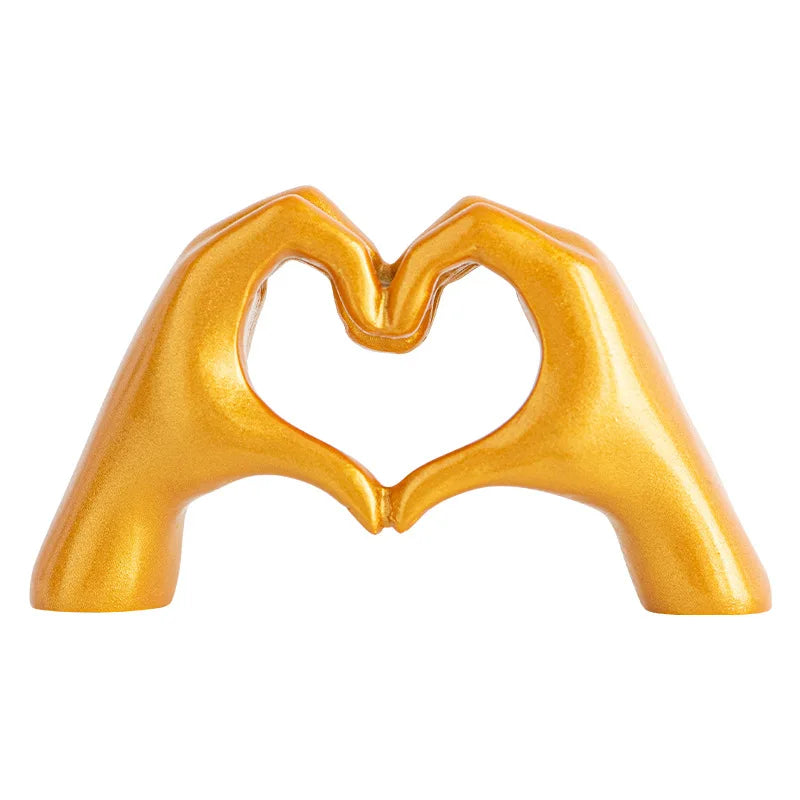 Luxury Resin Heart Ornament for Elegant Home Decor
